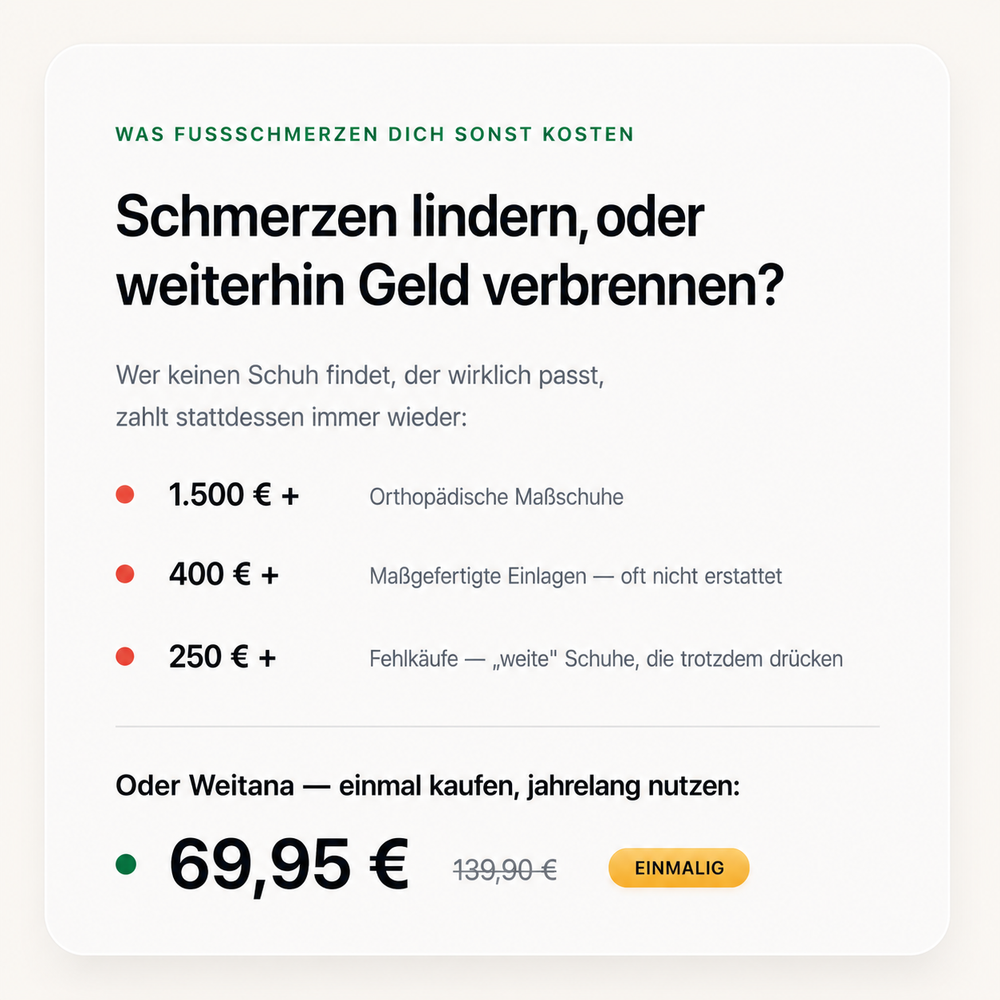 Weitana™ — Verstellbarer Schuh bei geschwollenen Füßen