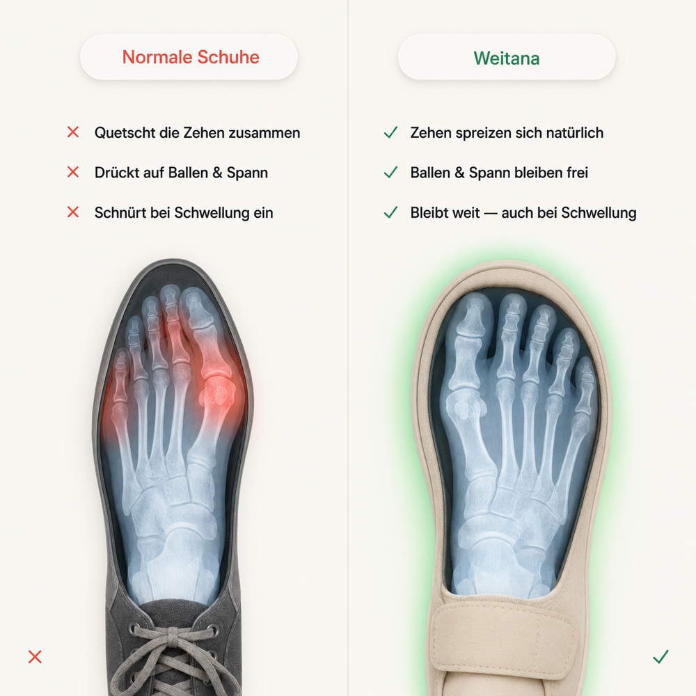 Weitana™ — Verstellbarer Schuh bei geschwollenen Füßen